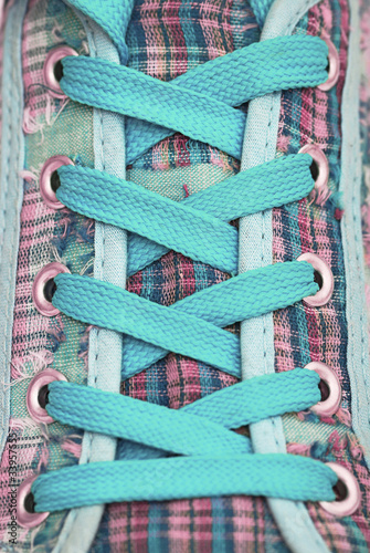 Closeup of a sneaker