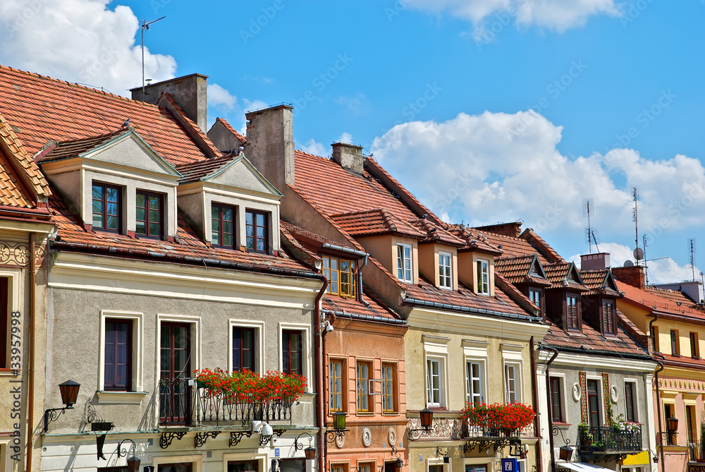 Fototapeta premium market in Sandomierz
