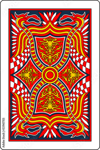 playing card back side 60x90 mm