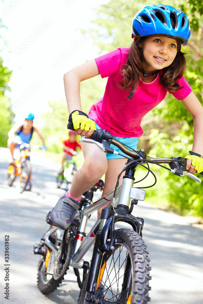 Naklejka premium The fastest cyclist