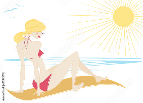 Girl on the beach