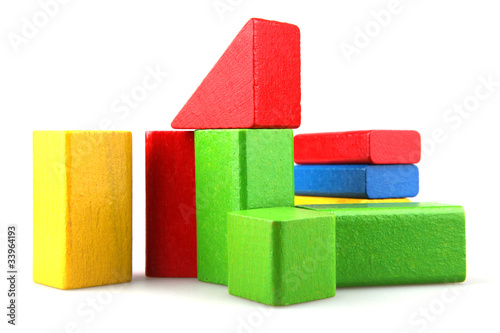 Wooden building blocks