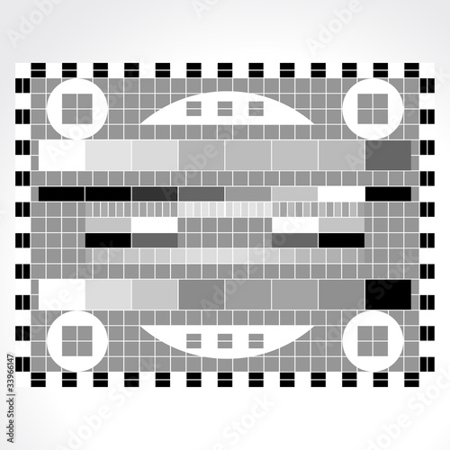 Television test screen illustration
