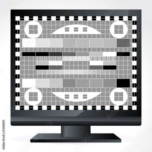Television test screen illustration