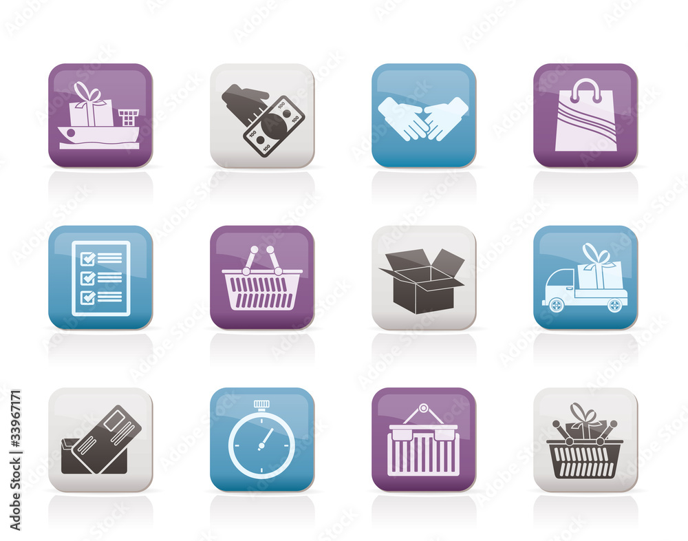 Shipping and logistic icons - vector icon set Shipping and logistic icons - vector icon set