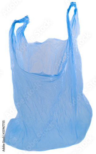sac plastique bleu