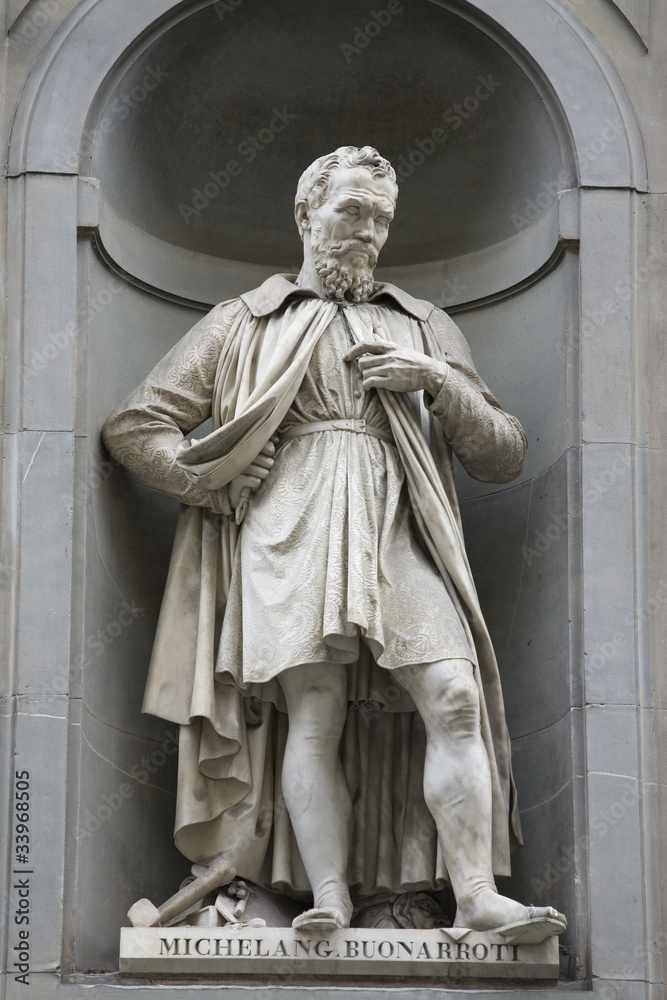 Obraz premium Florence, Italy. Traditional Sculpture. Michelang Buonaroti