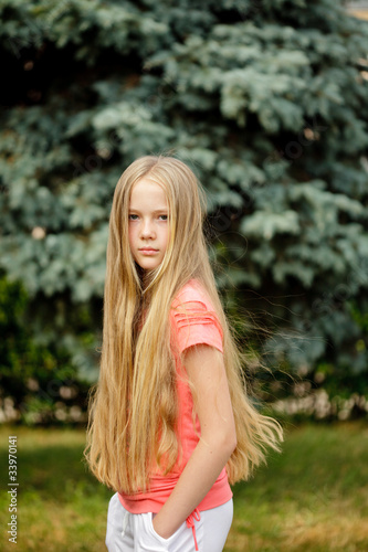long-hair blonde girl