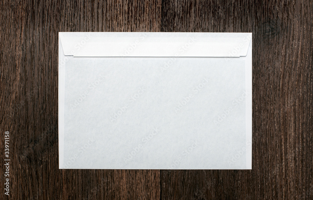 white envelope on a dark background