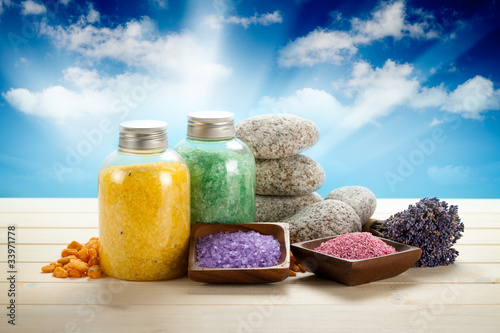 Spa and aromatherapy - bath salt