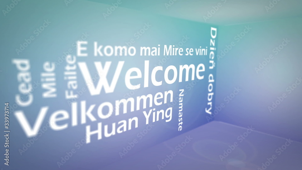 Welcome animation Welcome animation
