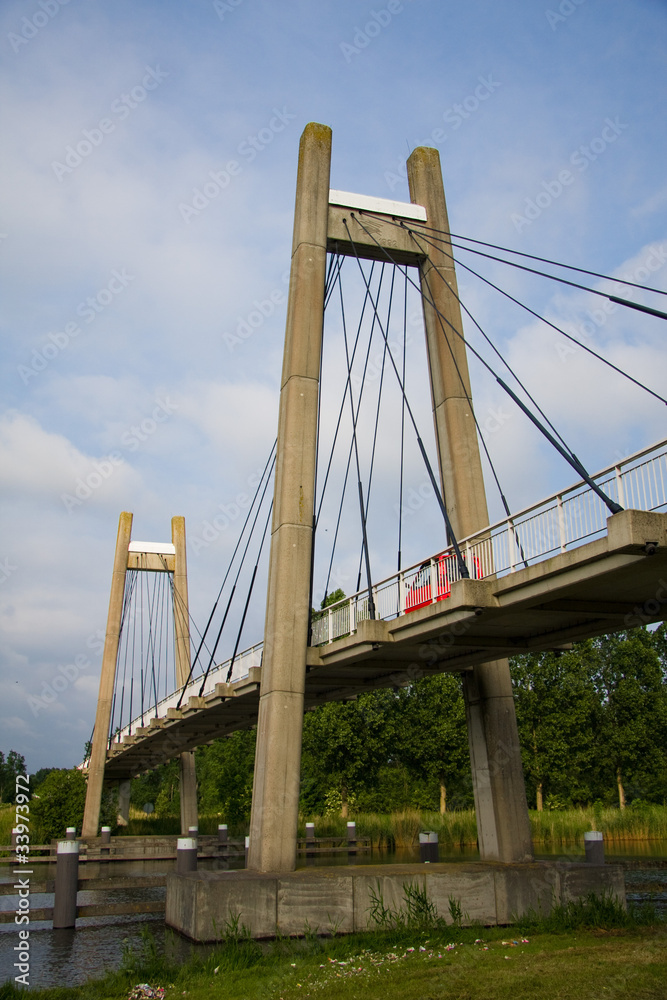Obraz premium Cable Bridge in Almere