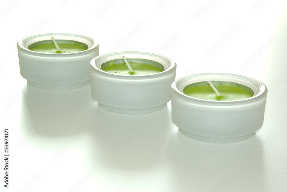 Candles in a row Candles in a row