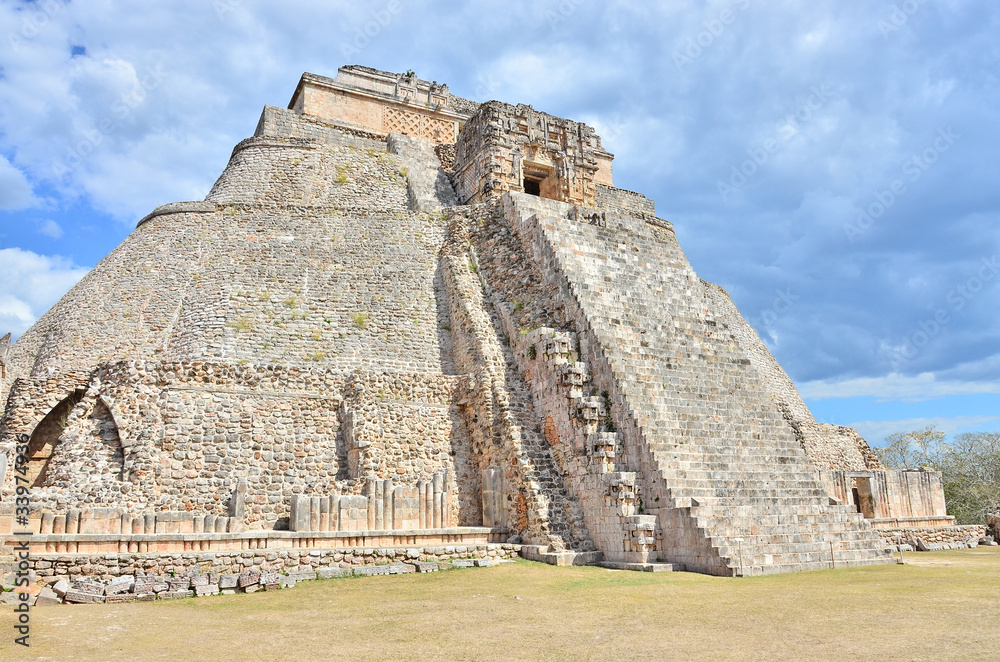 Mayan ruins - Uxmal, Mexico - Pyramid of the Magician