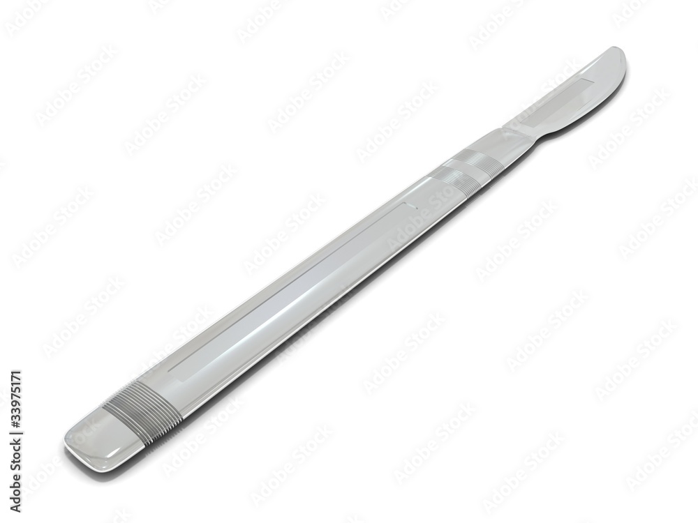 surgical scalpel on a white background isolated surgical scalpel on a white background isolated