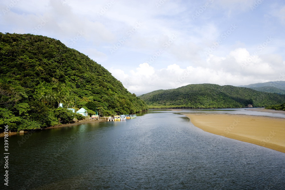 浦内川の船着場