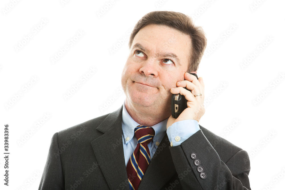 Fotografie Businessman - Boring Phone Call