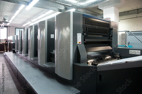 Press printing - Offset machine photo