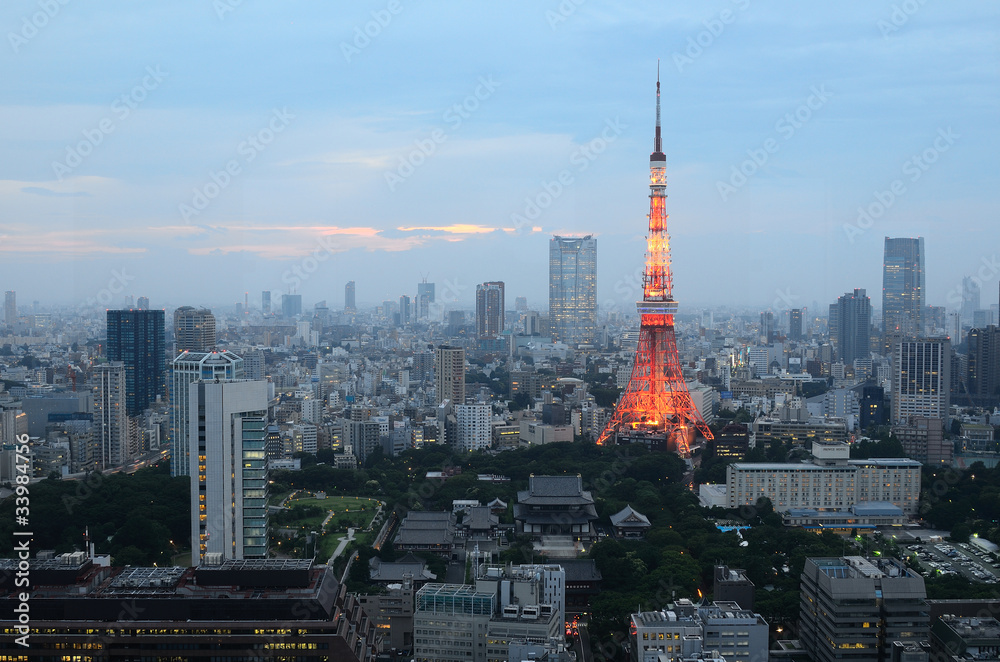 Naklejka premium wieża Tokyo