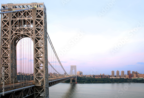 GW Bridge and Manhattan photo