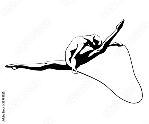 Rhythmic gymnastic with rope
