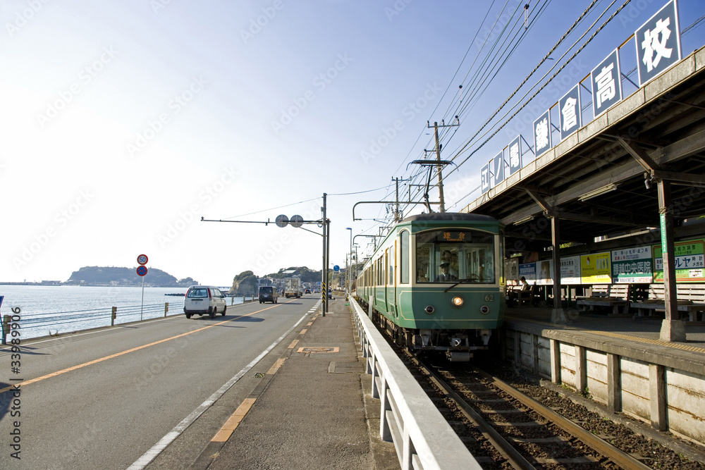 江ノ電と湘南海岸 江ノ電と湘南海岸