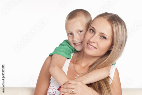mom with son