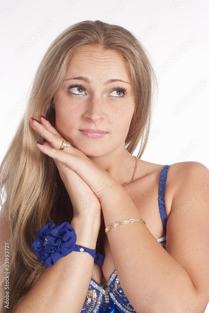 Obraz premium cute blonde portrait