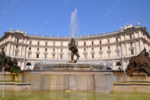 Fountain at Piazza della Repubblica, Rome, Italy