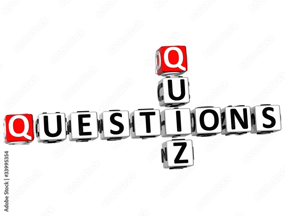 3D Question Quiz Crossword 3D Question Quiz Crossword