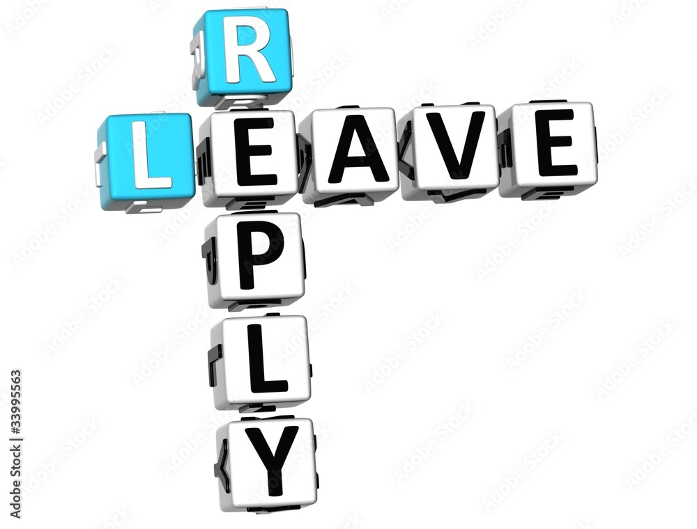 3D Leave Reply Crossword 3D Leave Reply Crossword