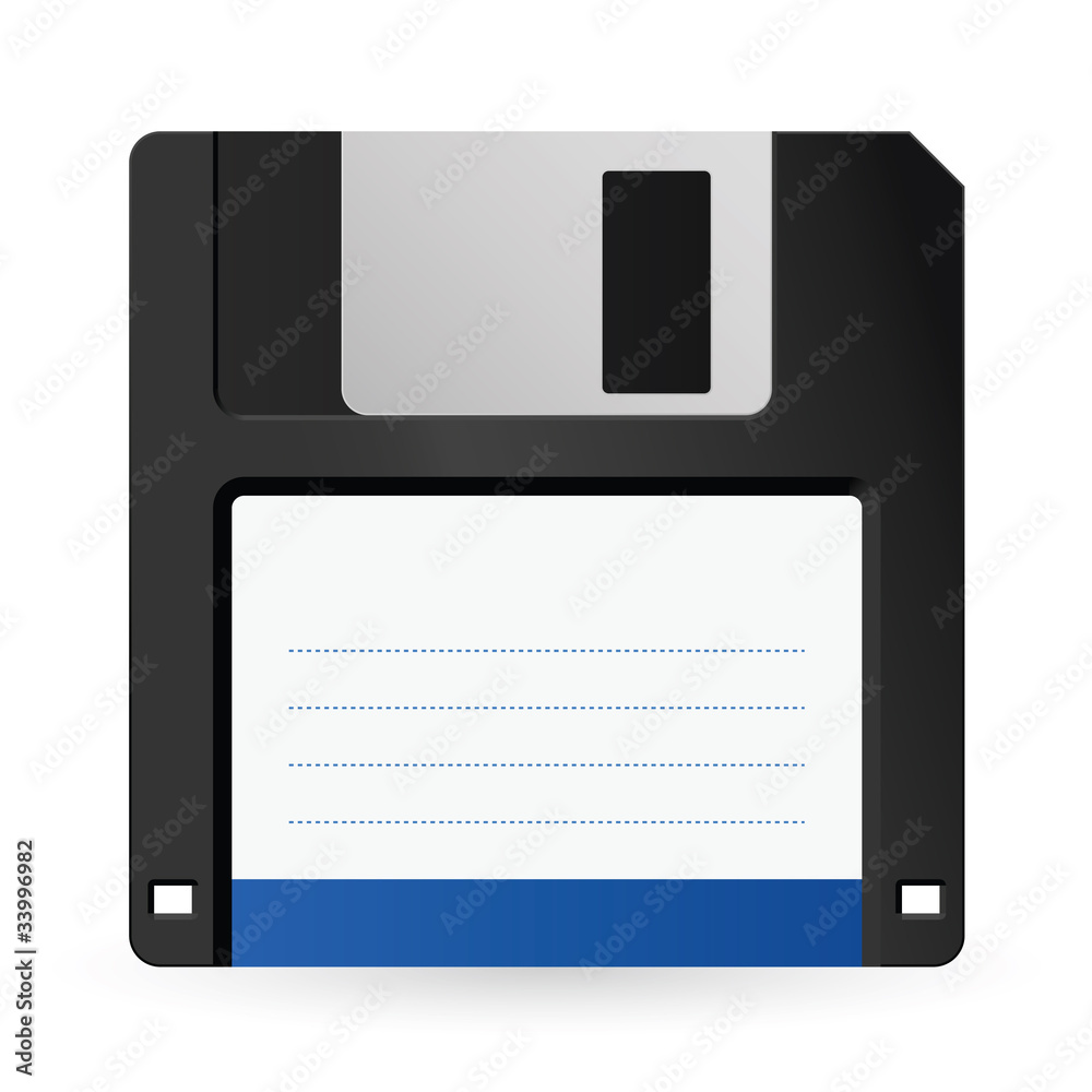 Magnetic floppy disc icon Magnetic floppy disc icon