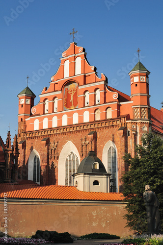St. Anne's and Bernardinu Church in Vilnius, Summer evening