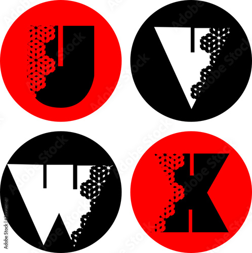 alphabet letters vector