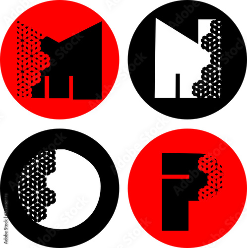 alphabet letters vector