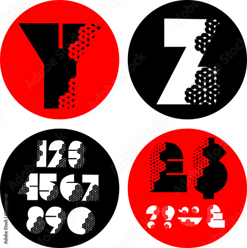 alphabet letters vector
