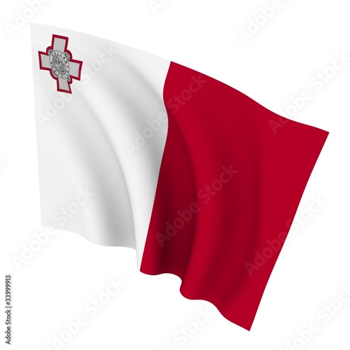 Beautiful flag on a white background