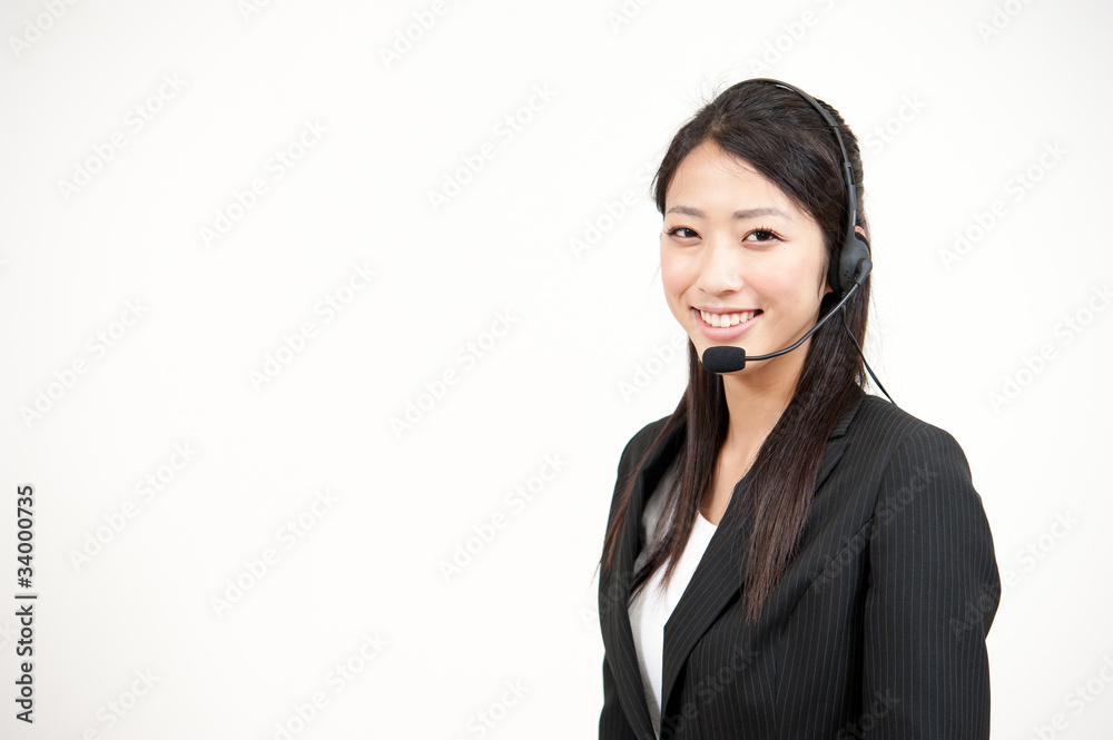 a portrait of asian operator a portrait of asian operator