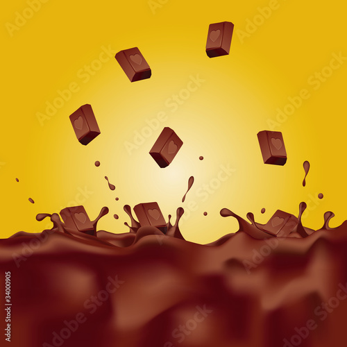 Chocolate splash