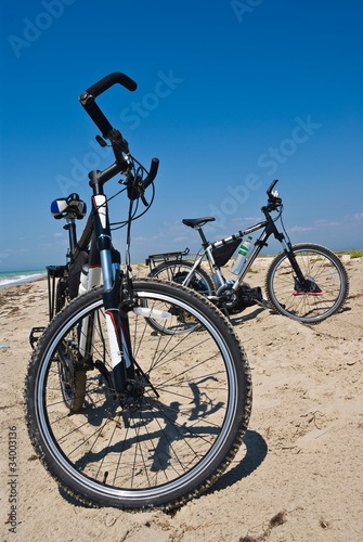 bicycle on a sand
