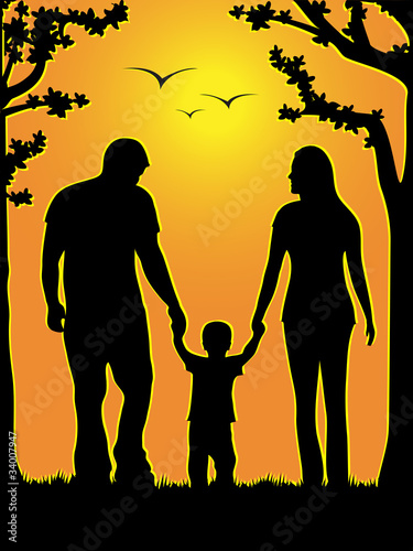 family of three