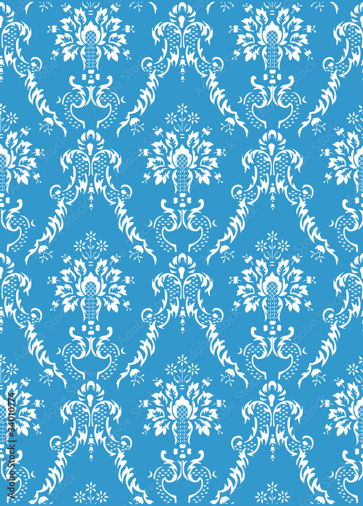 retro seamless floral background. vector. retro seamless floral background. vector.