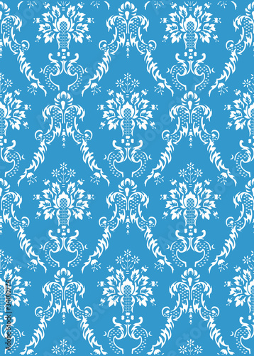 retro seamless floral background. vector.