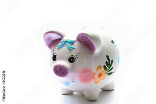 Ceramic pig for saving money