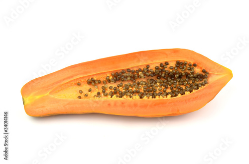 Papaya isolated