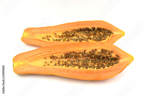 Papaya isolated