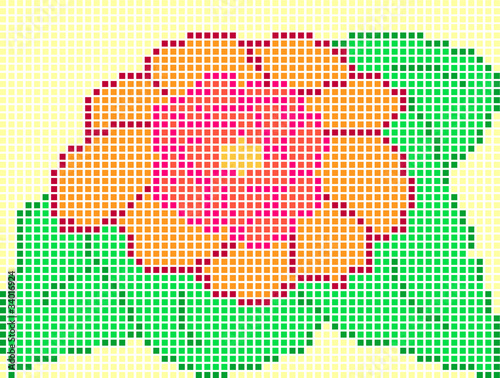 scheme to embroidery - vector