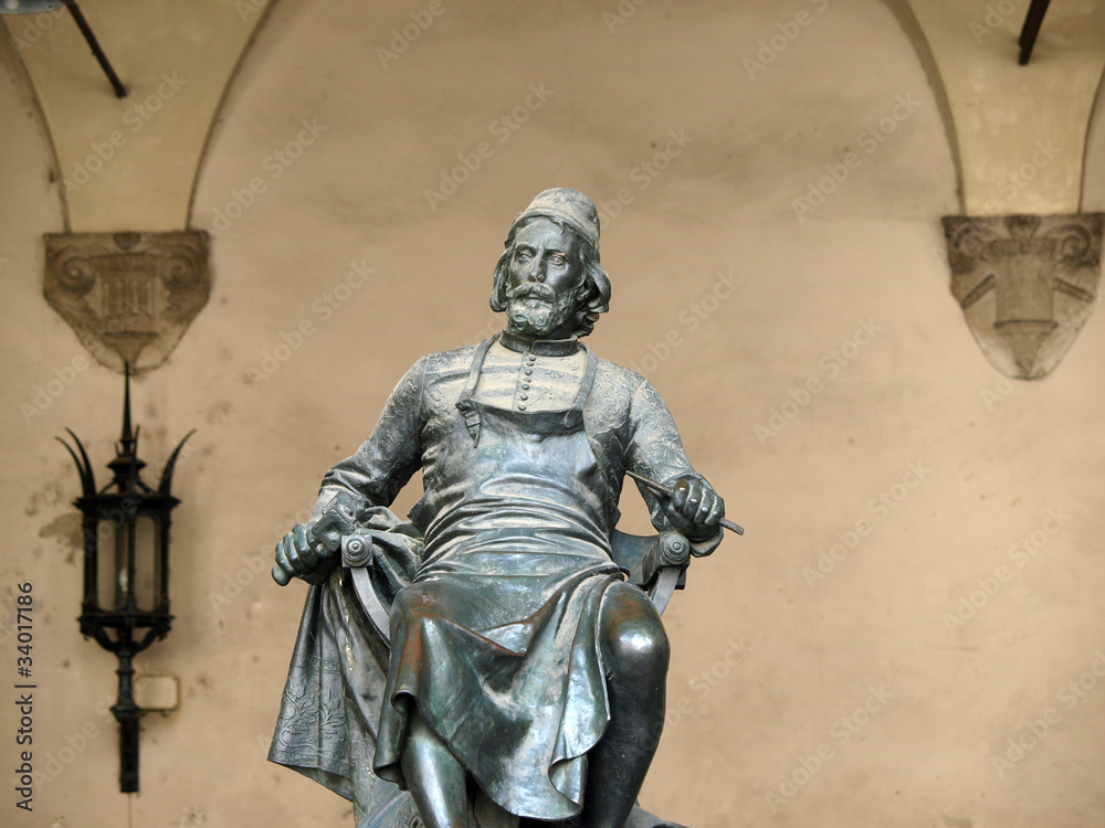 Bronze statue of Puccini in Lucca, Italy Bronze statue of Puccini in Lucca, Italy