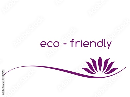 water lily , Buddha , Eco friendly business logo design	