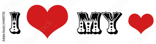 love my heart bumper sticker